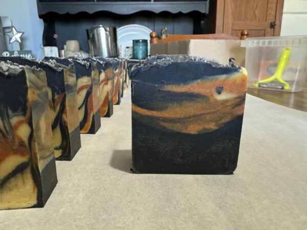 Moon Haze Active Charcoal, Turmeric with Ginger Goats milk Body bar soap