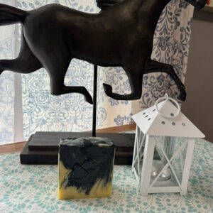 Charcoal Patchouli exfoliating body bar scrub