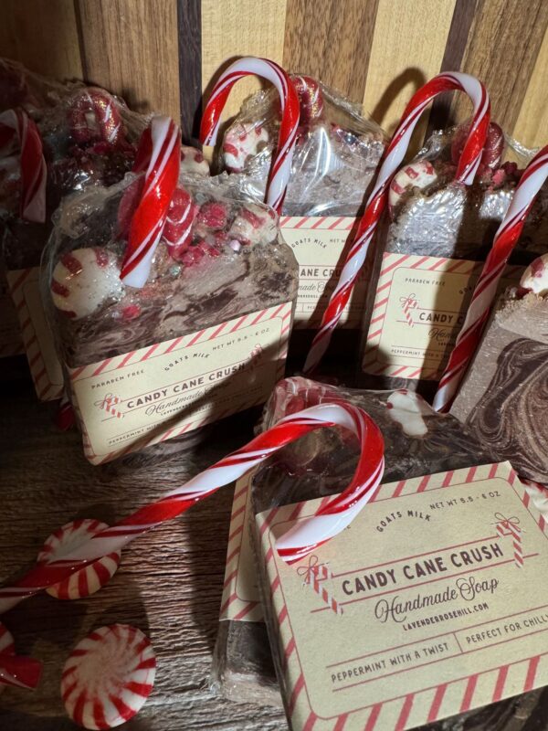 Candy Cane Crush Goat’s Milk Bar Soap - Image 2