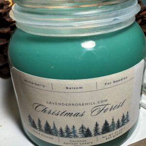 Christmas Forest Coconut Apricot Luxury Candle