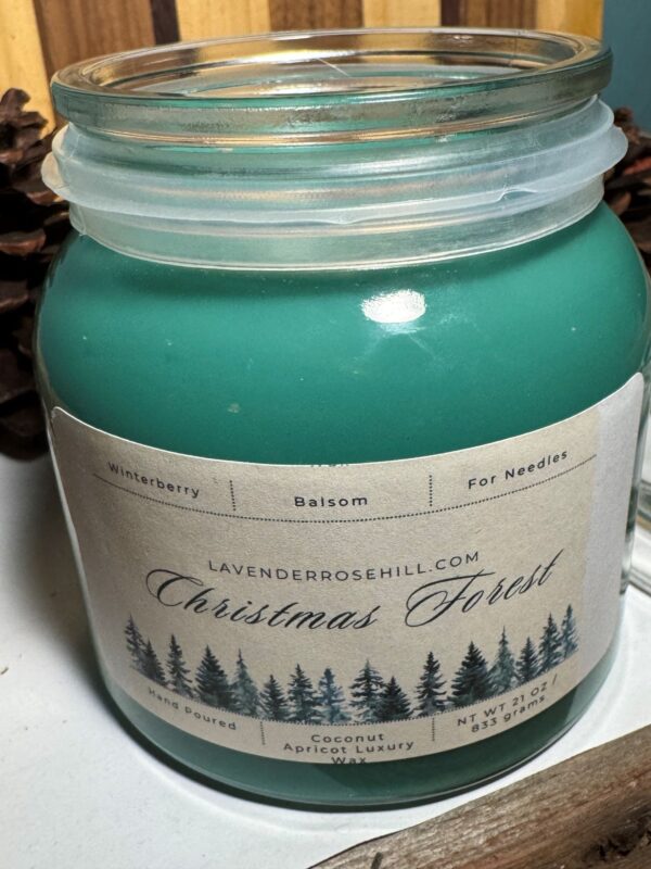 Christmas Forest Coconut Apricot Luxury Candle