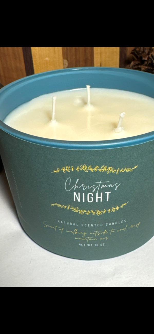 Christmas Night  100 percent pure Soy Wax Candle