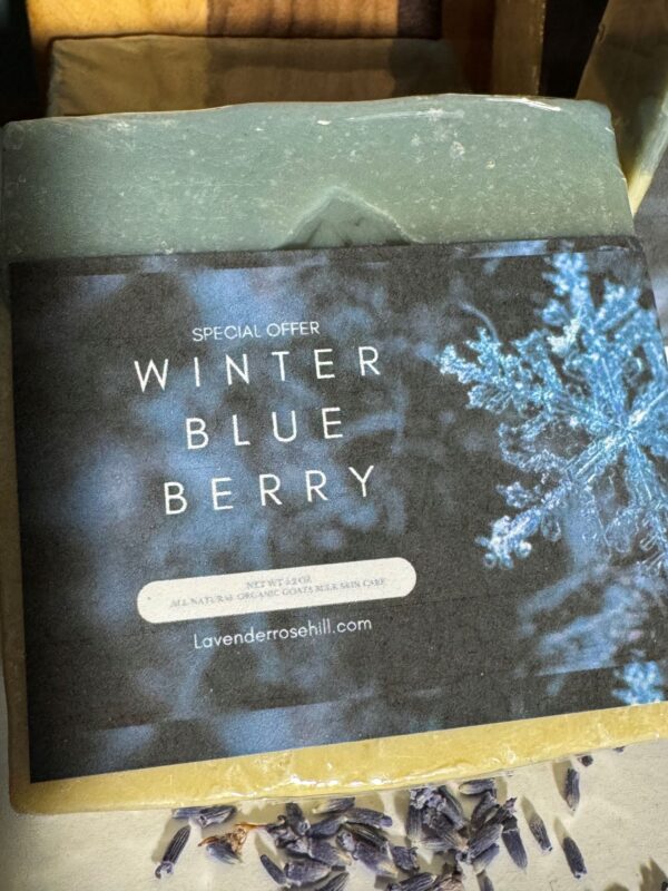 Winter Blueberry Goat’s Milk Bar Soap
