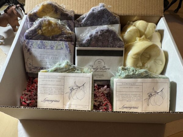 Limited edition box of 8 goats milk soaps