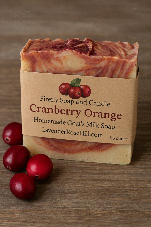 Cranberry Orange Goat’s Milk Soap