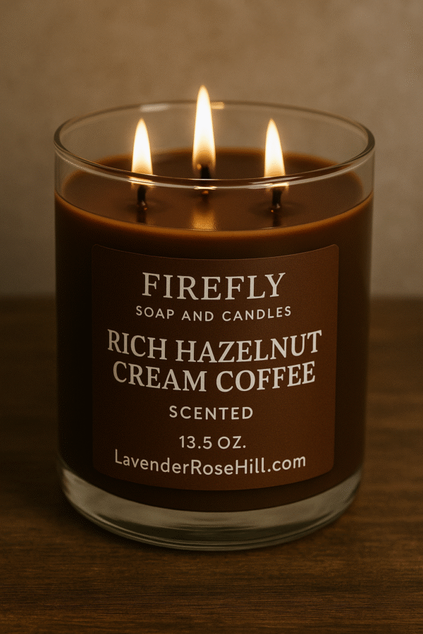 Firefly Hazelnut cream coffee Candle