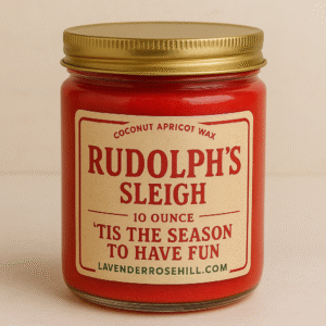 Rudolph's  Sleigh – 10 oz - 16 oz Coconut Apricot Wax Candle
