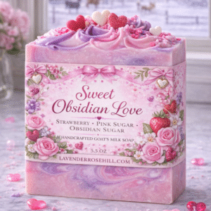 Sweet Obsidian Love goats milk soap