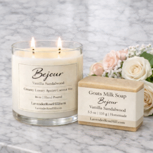 (set) Vanilla Sandalwood – Candle and soap set